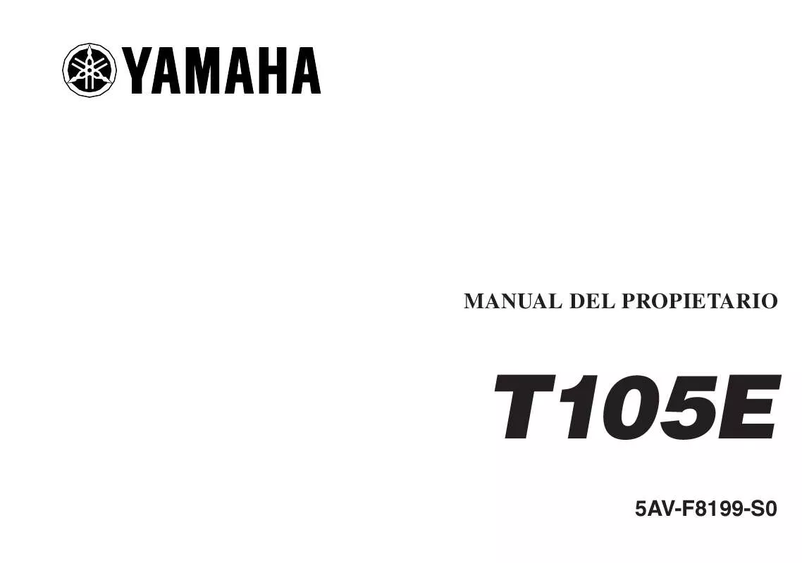 Mode d'emploi YAMAHA T105-2002