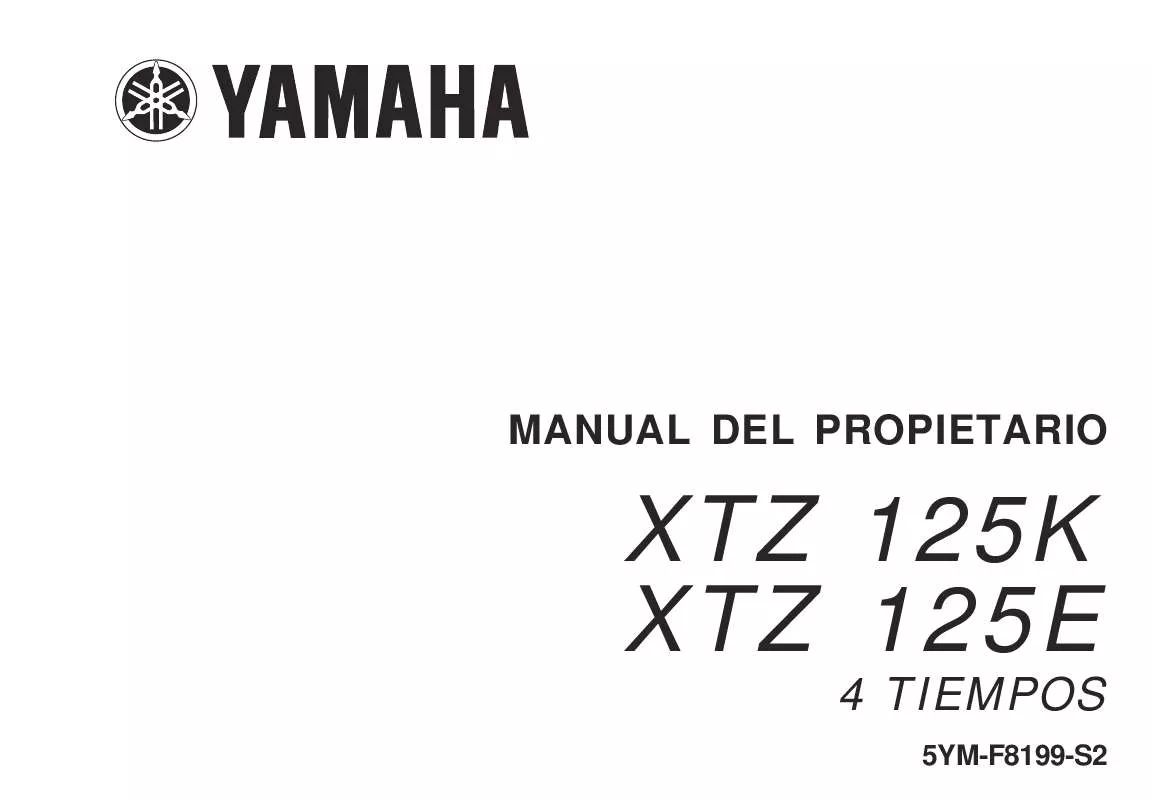 Mode d'emploi YAMAHA XTZ125-2006