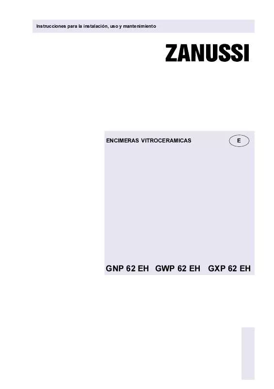 Mode d'emploi ZANUSSI GXP62EH