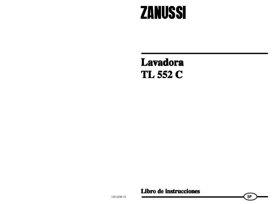 Mode d'emploi ZANUSSI TL552C