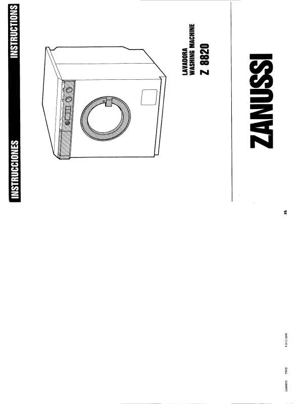 Mode d'emploi ZANUSSI Z8820 S.INOX