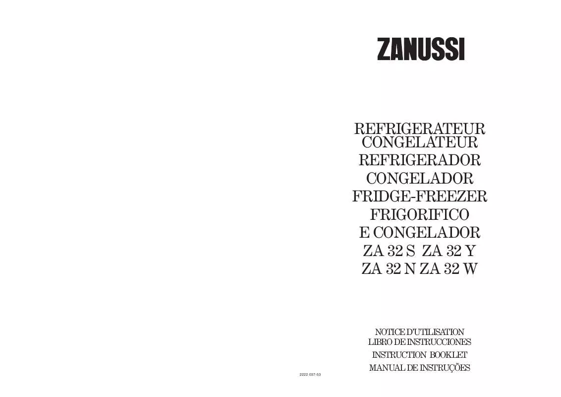 Mode d'emploi ZANUSSI ZA32W