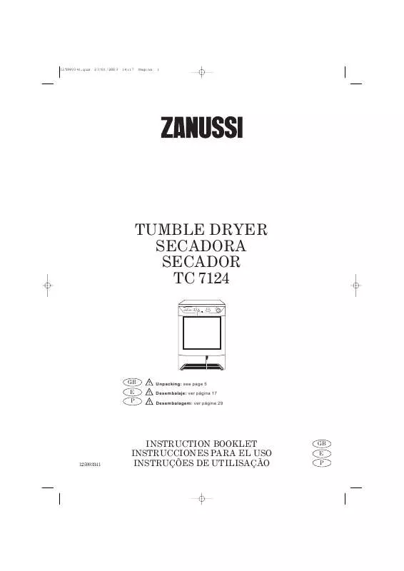 Mode d'emploi ZANUSSI ZAN TC 7124-E-P-GR-