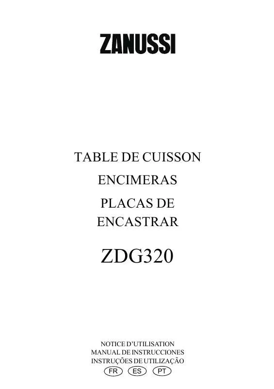 Mode d'emploi ZANUSSI ZDG320X