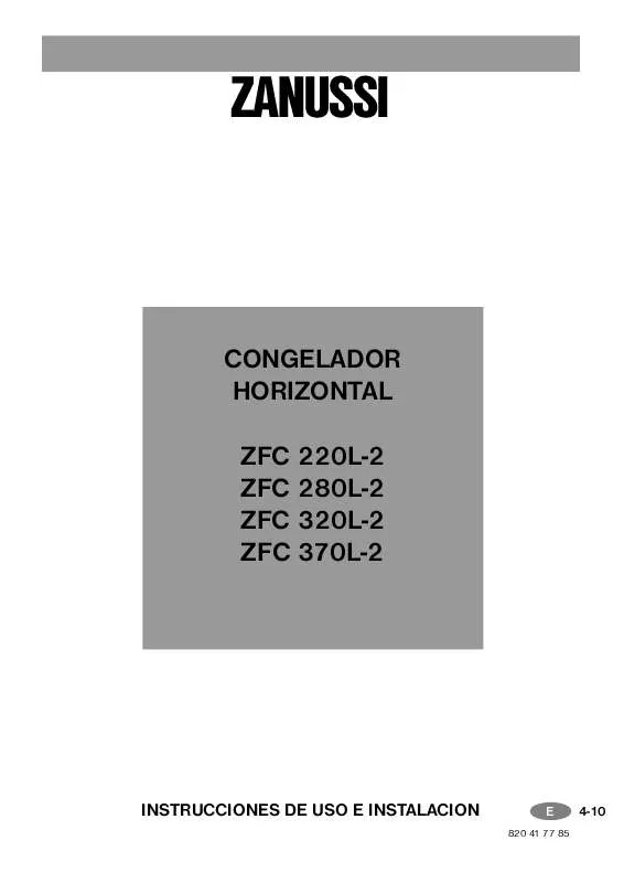 Mode d'emploi ZANUSSI ZFC320L-2