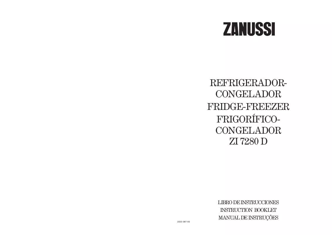 Mode d'emploi ZANUSSI ZI7280D
