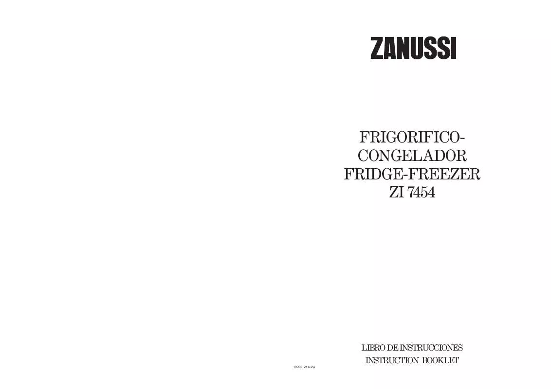 Mode d'emploi ZANUSSI ZI7454.60