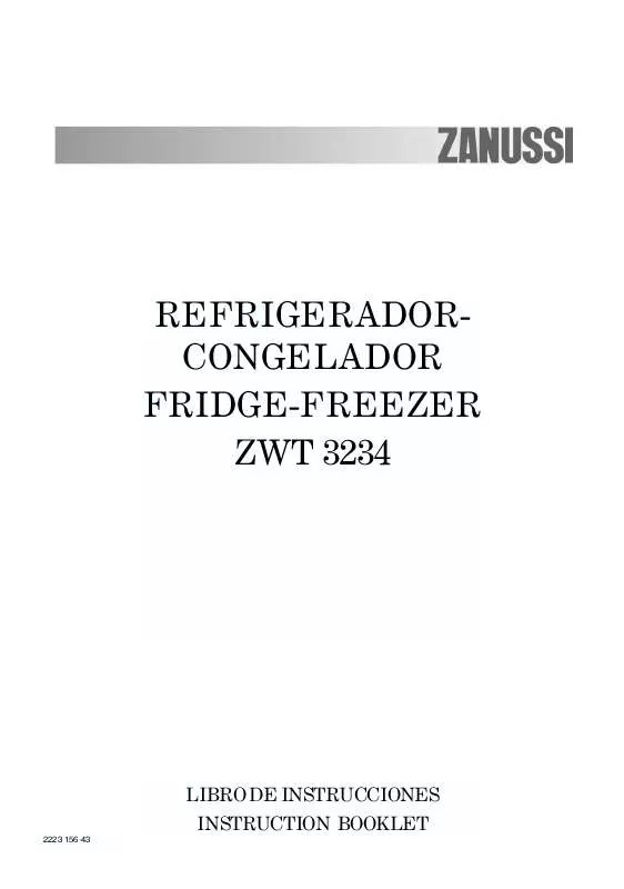 Mode d'emploi ZANUSSI ZWT3234