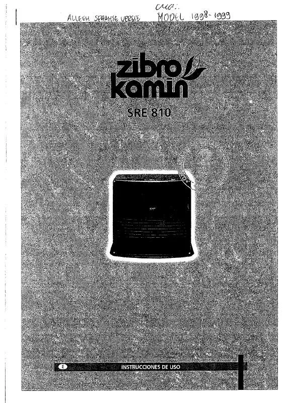 Mode d'emploi ZIBRO SRE810