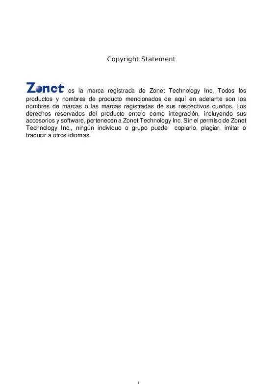 Mode d'emploi ZONET ZSR4154WE