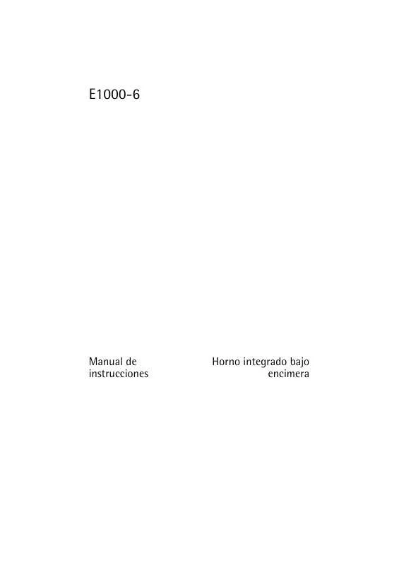 Mode d'emploi AEG-ELECTROLUX E1000-6-M
