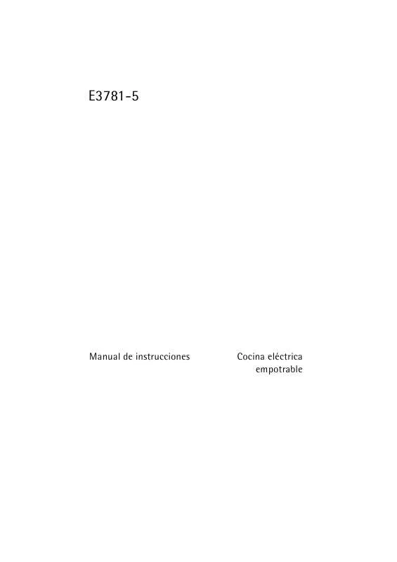 Mode d'emploi AEG-ELECTROLUX E3781-5-M