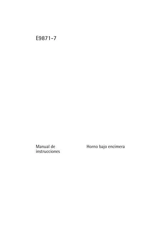 Mode d'emploi AEG-ELECTROLUX E9871-7-M
