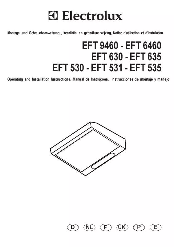 Mode d'emploi AEG-ELECTROLUX EFT630B/GB