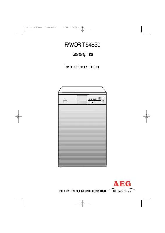 Mode d'emploi AEG-ELECTROLUX F54850S