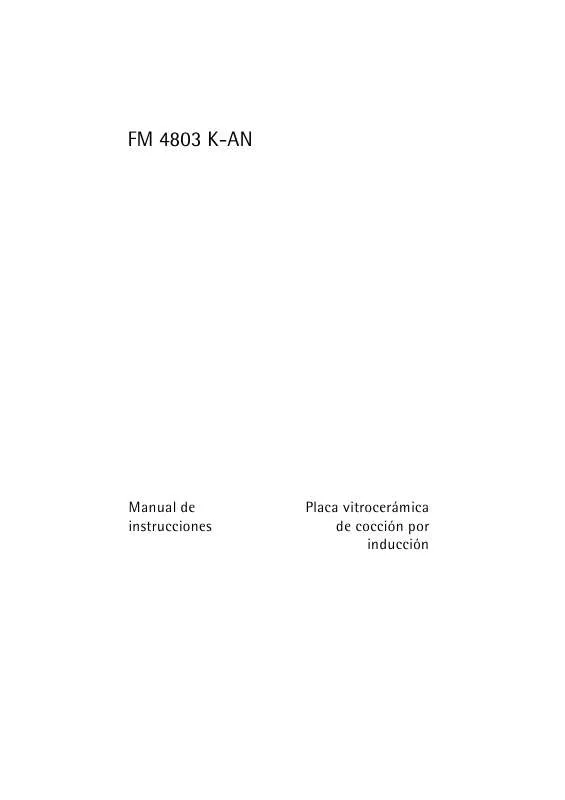 Mode d'emploi AEG-ELECTROLUX FM4803K-AN