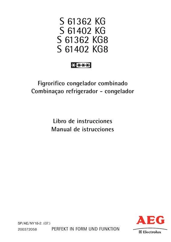 Mode d'emploi AEG-ELECTROLUX S61362KG8