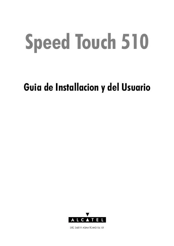 Mode d'emploi ALCATEL SPEED TOUCH 510