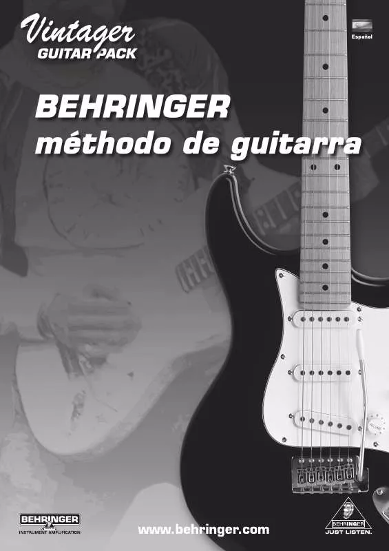 Mode d'emploi BEHRINGER AC108 GUITARPACK