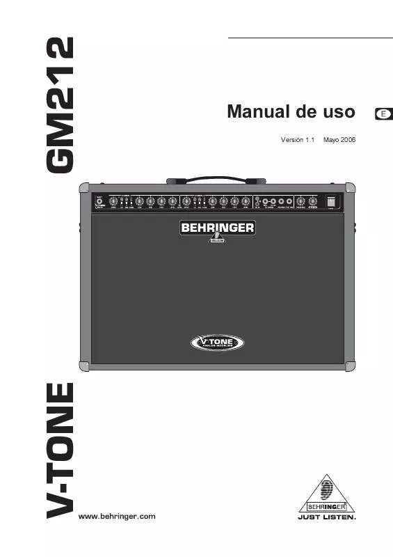 Mode d'emploi BEHRINGER GM212