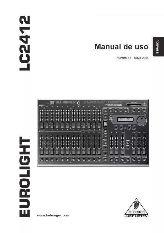 Mode d'emploi BEHRINGER LC2412