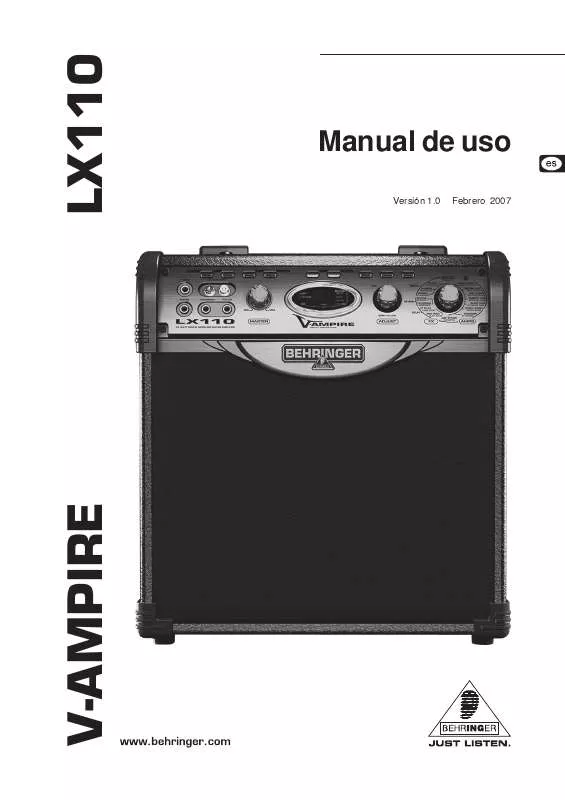 Mode d'emploi BEHRINGER LX110