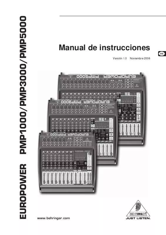 Mode d'emploi BEHRINGER PMP1000