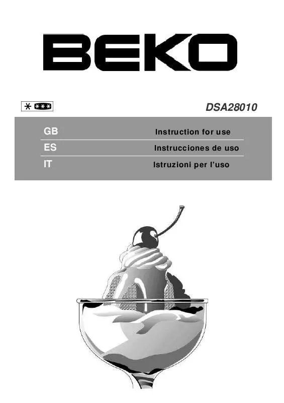 Mode d'emploi BEKO DSA28010