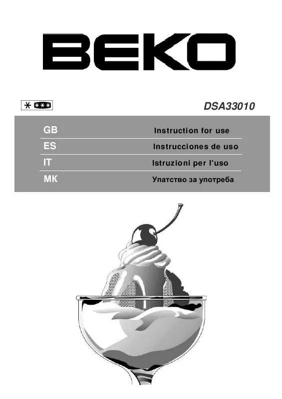 Mode d'emploi BEKO DSA33010