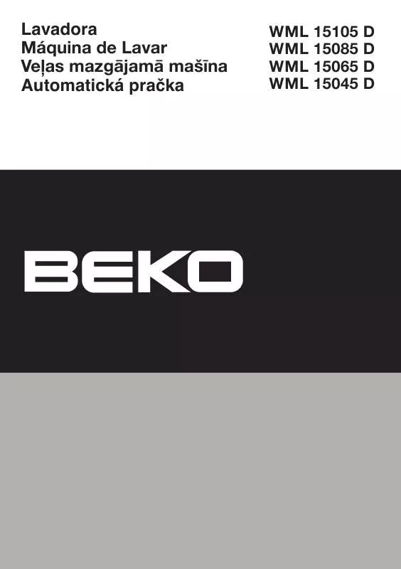 Mode d'emploi BEKO WML 15085 D