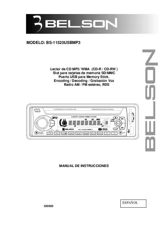 Mode d'emploi BELSON BS-11520