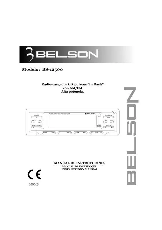 Mode d'emploi BELSON BS-12500
