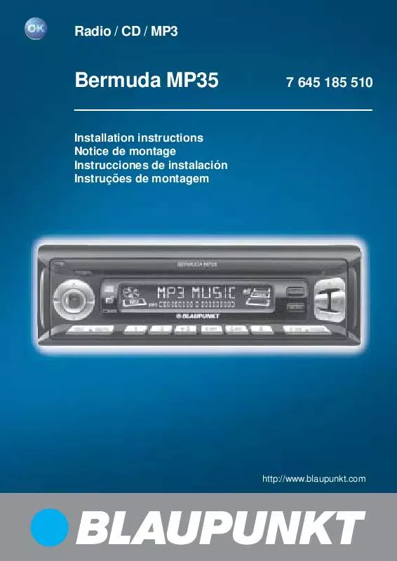 Mode d'emploi BLAUPUNKT BERMUDA MP35