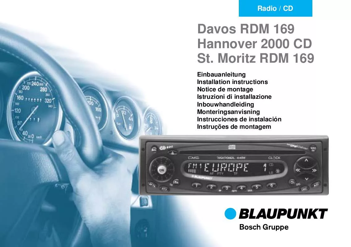 Mode d'emploi BLAUPUNKT ST. MORITZ RDM 169