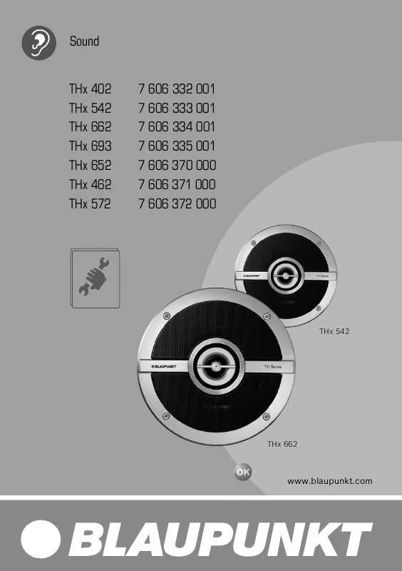 Mode d'emploi BLAUPUNKT THX 693