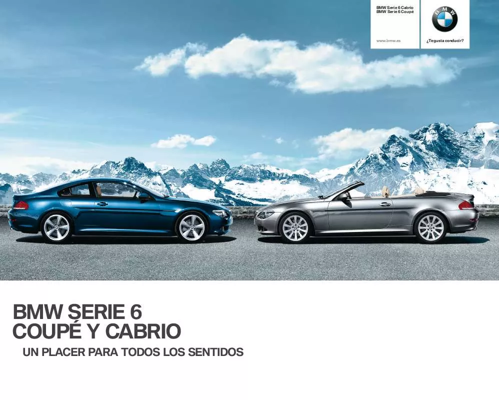 Mode d'emploi BMW 630I CABRIOLET