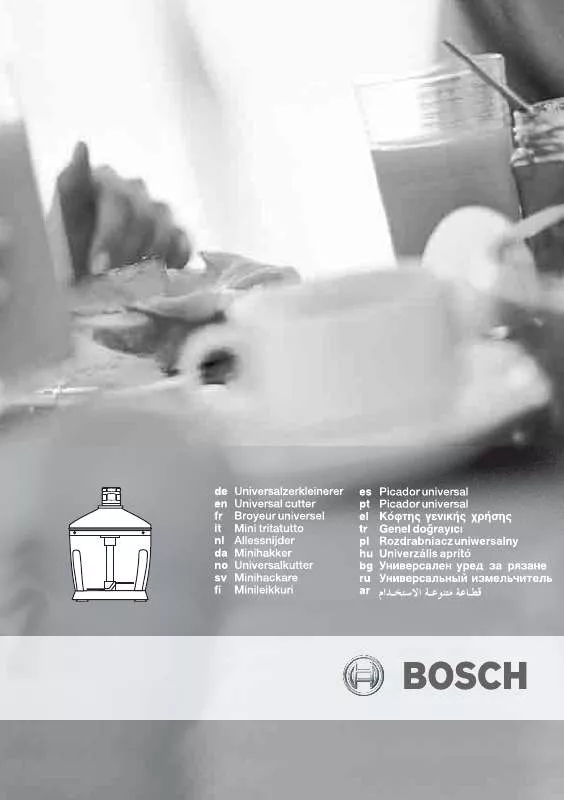 Mode d'emploi BOSCH MFQ 3540S/01