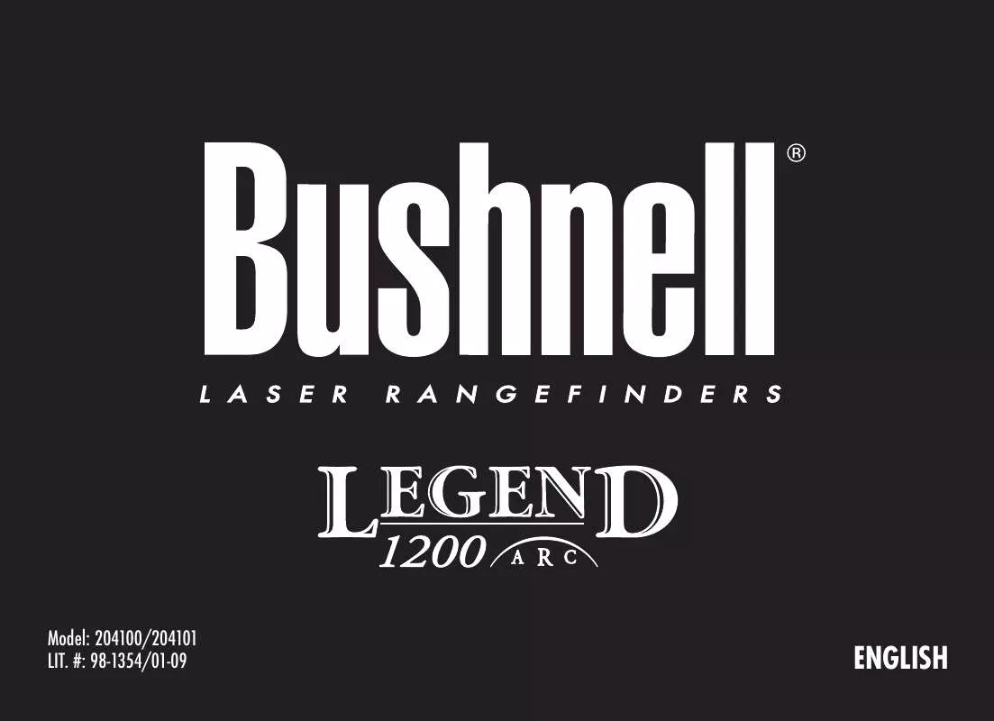 Mode d'emploi BUSHNELL LEGEND 1200 ARC 204100