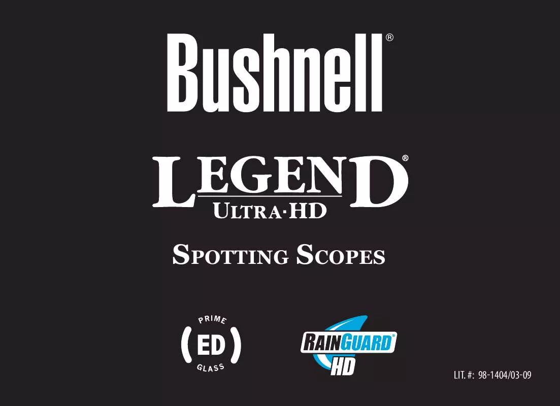 Mode d'emploi BUSHNELL LEGEND ULTRA HD