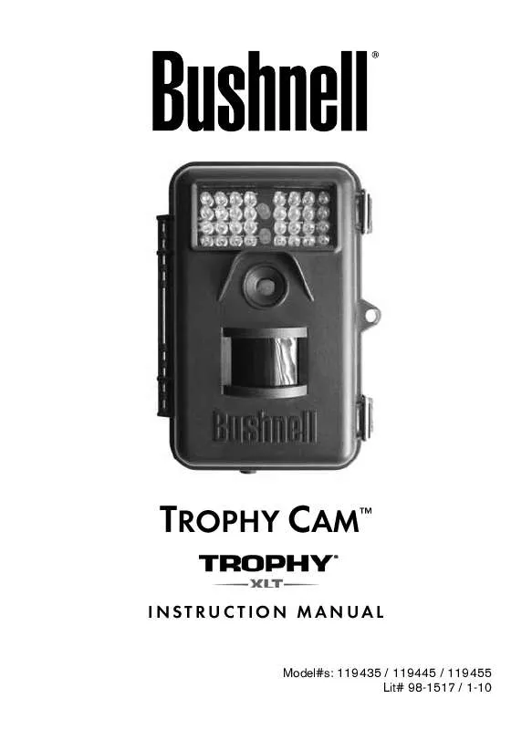 Mode d'emploi BUSHNELL TROPHY CAM 119435