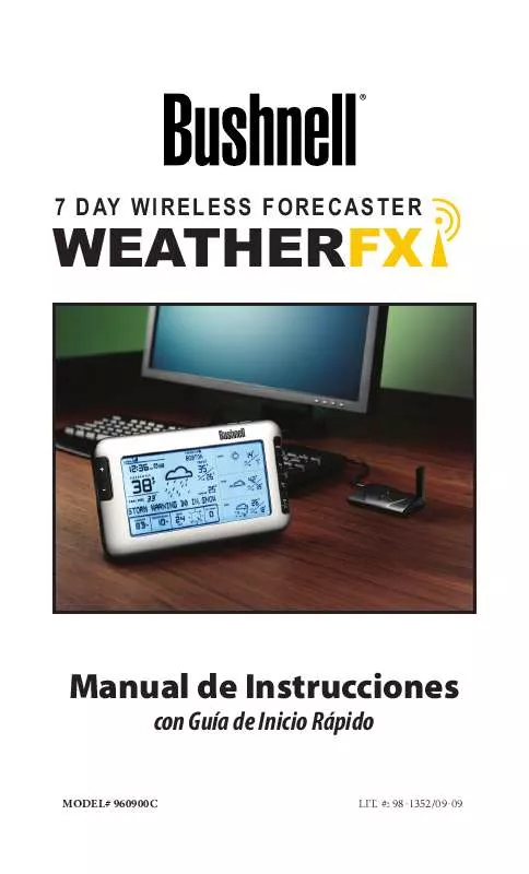 Mode d'emploi BUSHNELL WEATHER FXI