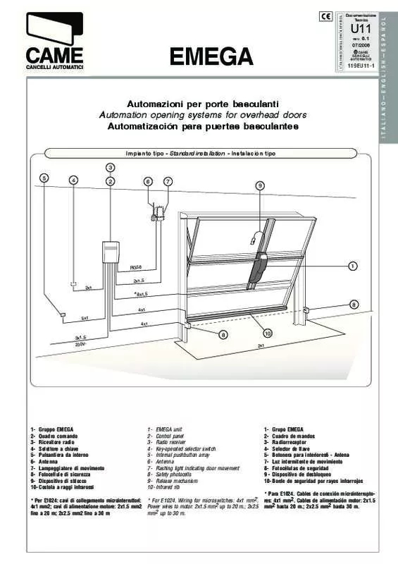 Mode d'emploi CAME E450