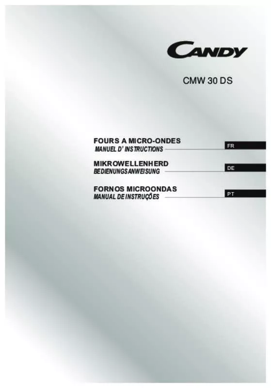 Mode d'emploi CANDY CMW 30 DS