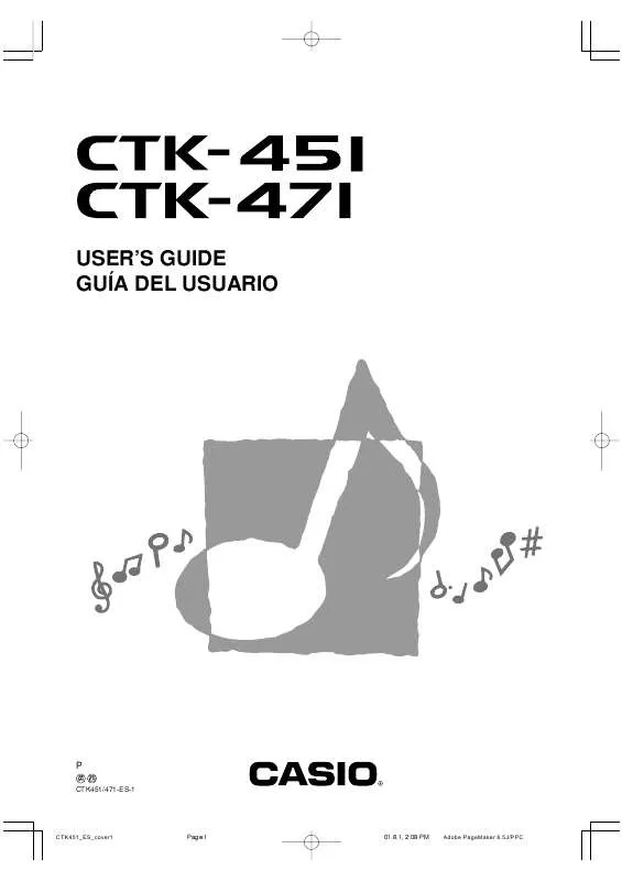 Mode d'emploi CASIO CTK-451