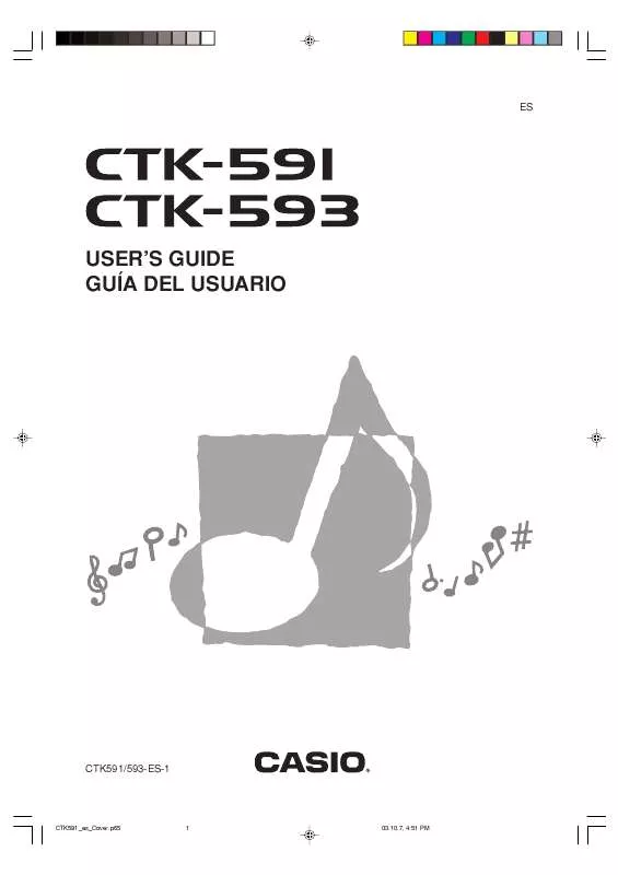 Mode d'emploi CASIO CTK-591