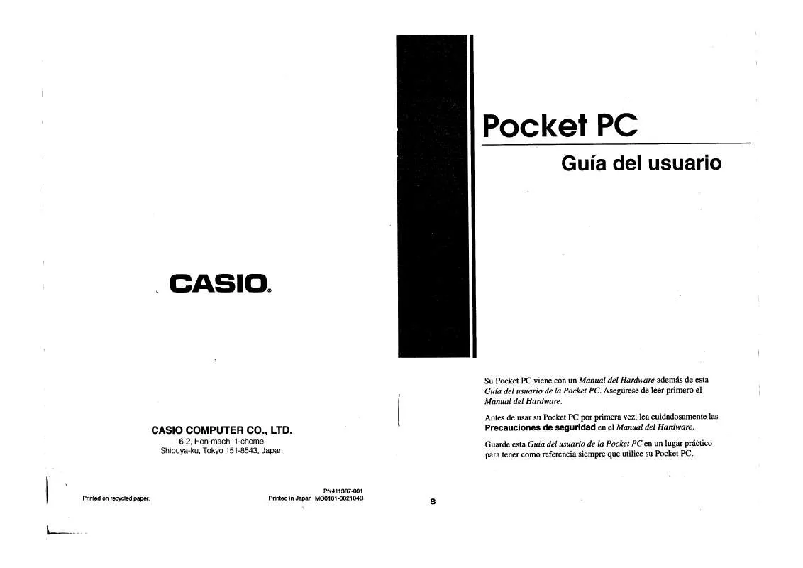 Mode d'emploi CASIO E-505S