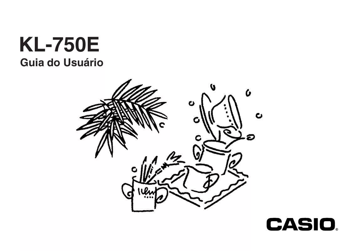 Mode d'emploi CASIO KL-750E