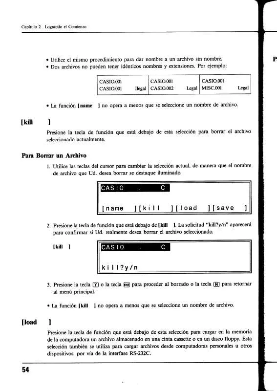 Mode d'emploi CASIO PB-2000C