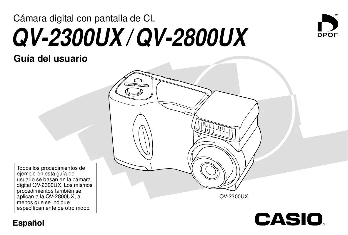 Mode d'emploi CASIO QV-2300UX