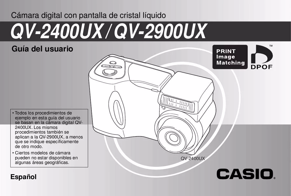 Mode d'emploi CASIO QV-2900UX